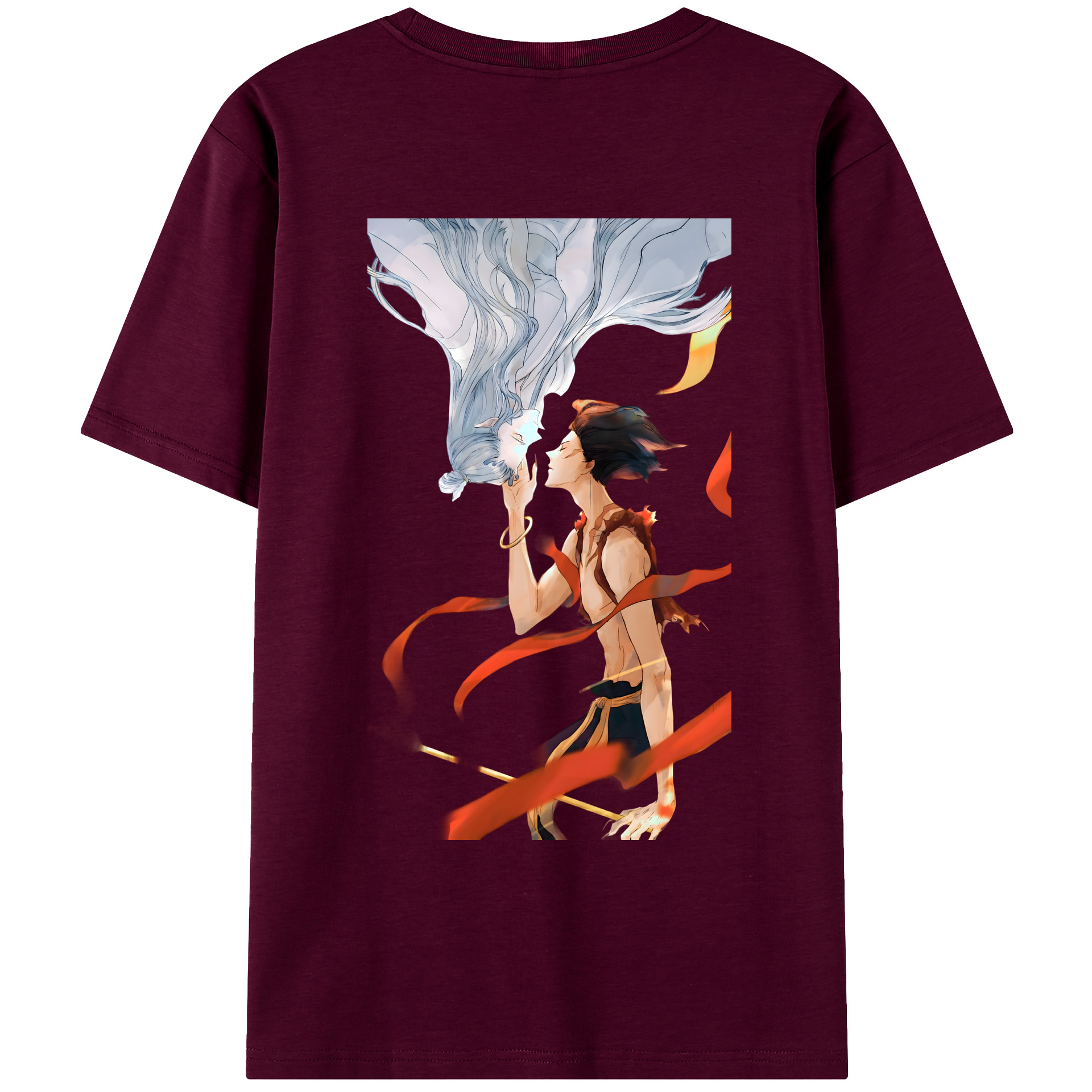 （画像用） Ne Zha 2 ナタ 魔童の大暴れ レディース半袖Tシャツ(バックプリント)